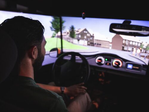 Driving simulator car