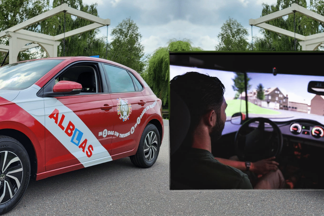 Car driving lesson package with simulator